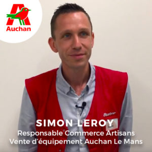 Simon Leroy, Responsable Commerce Artisans Vente d’équipement Auchan Le Mans