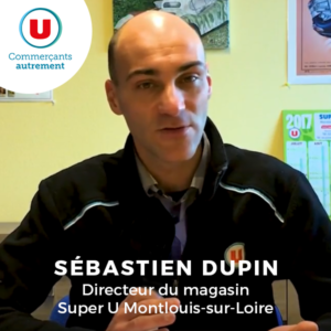 Sébastien Dupin, directeur du magasin super U montlouis sur loire